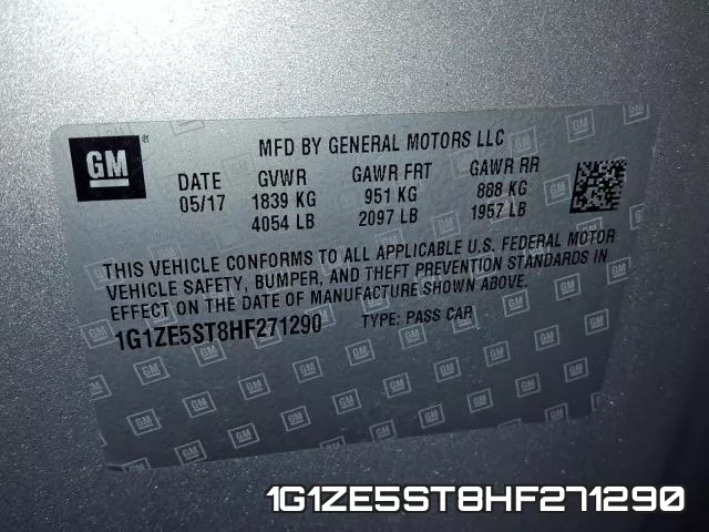 1G1ZE5ST8HF271290 фото 2