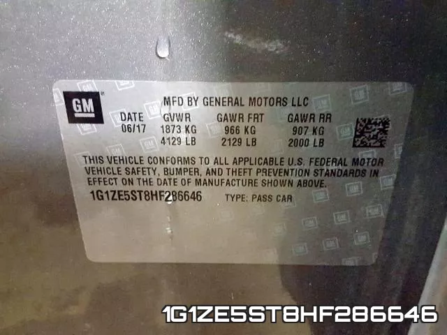 1G1ZE5ST8HF286646 фото 2