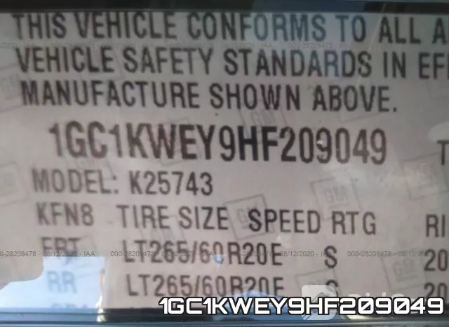 1GC1KWEY9HF209049 фото 10