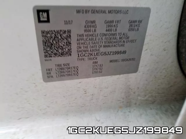 1GC2KUEG5JZ199849 фото 2