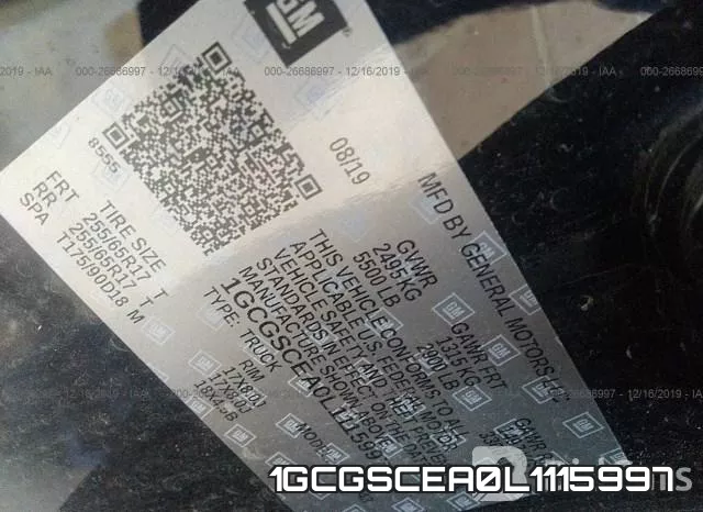1GCGSCEA0L1115997 фото 10