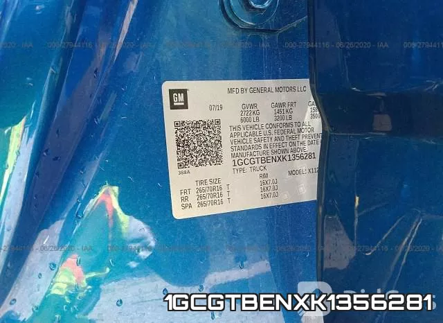 1GCGTBENXK1356281 фото 10
