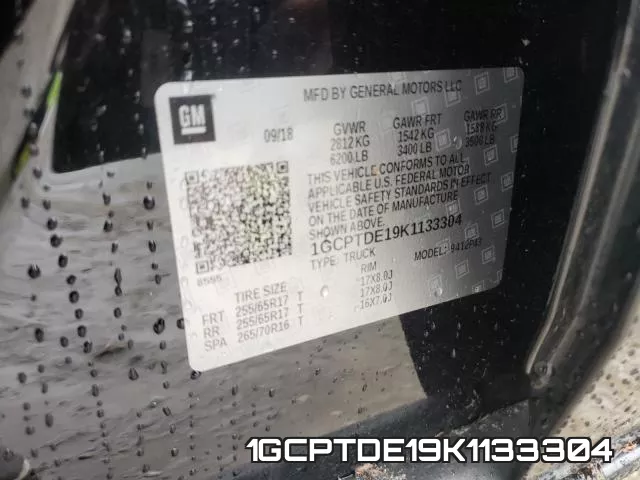 1GCPTDE19K1133304 фото 2