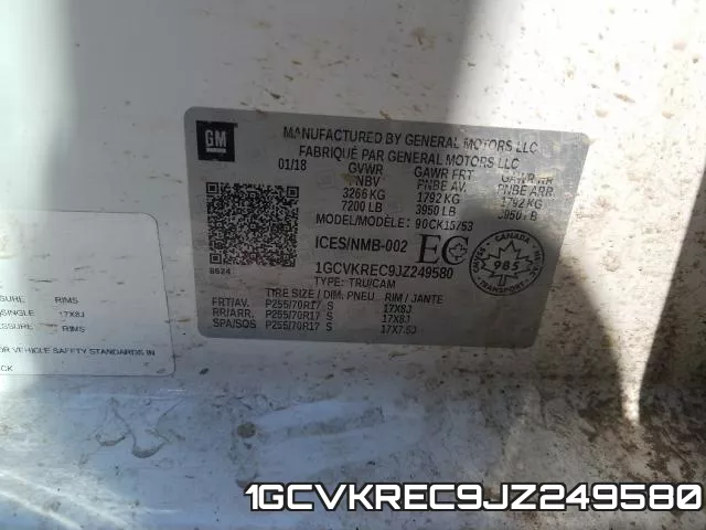1GCVKREC9JZ249580 фото 2