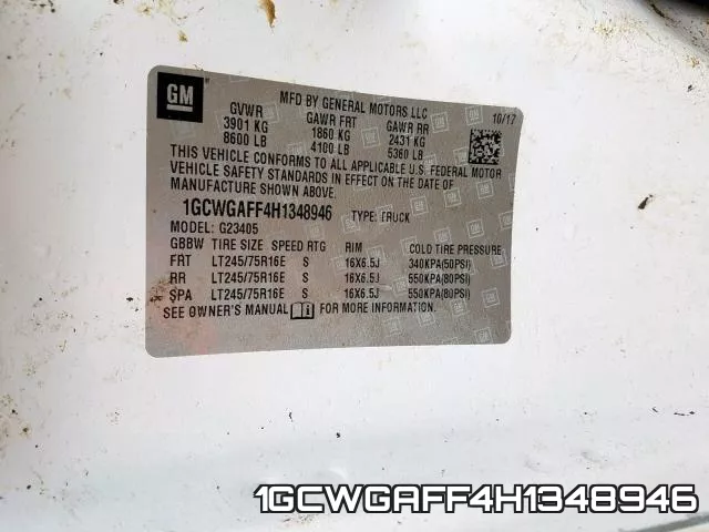 1GCWGAFF4H1348946 фото 2