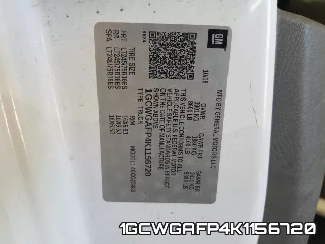 1GCWGAFP4K1156720 фото 2
