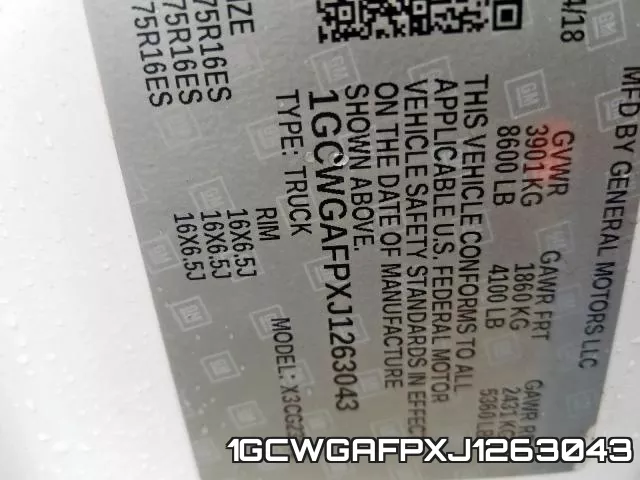 1GCWGAFPXJ1263043 фото 2