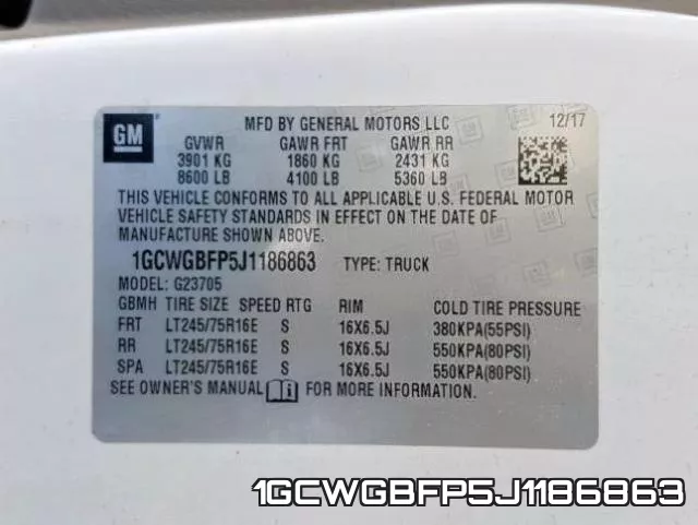 1GCWGBFP5J1186863 фото 2