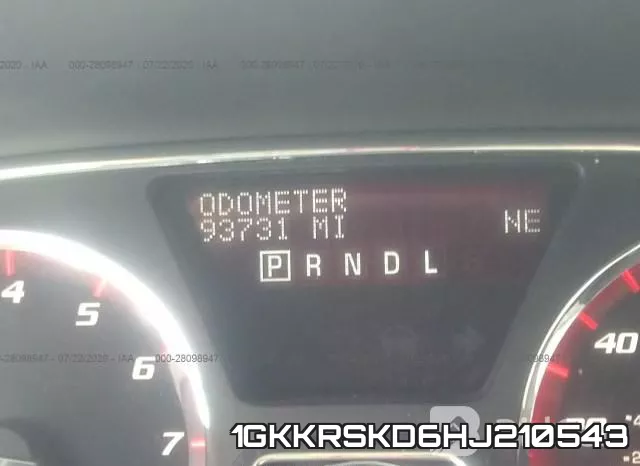 1GKKRSKD6HJ210543 фото 8