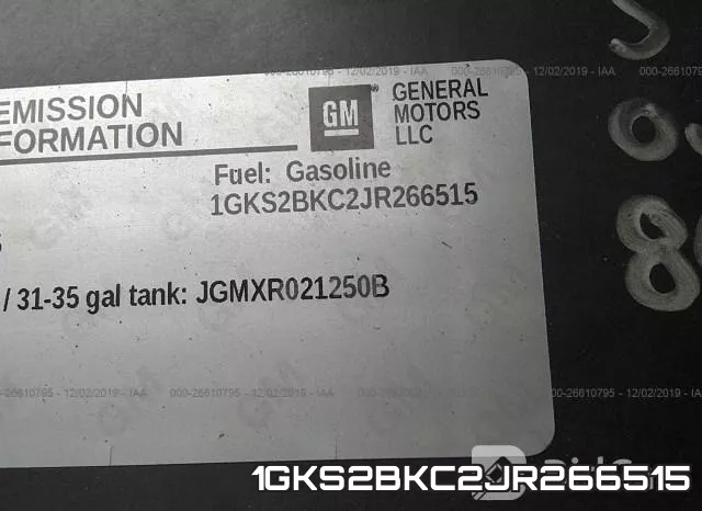 1GKS2BKC2JR266515 фото 10