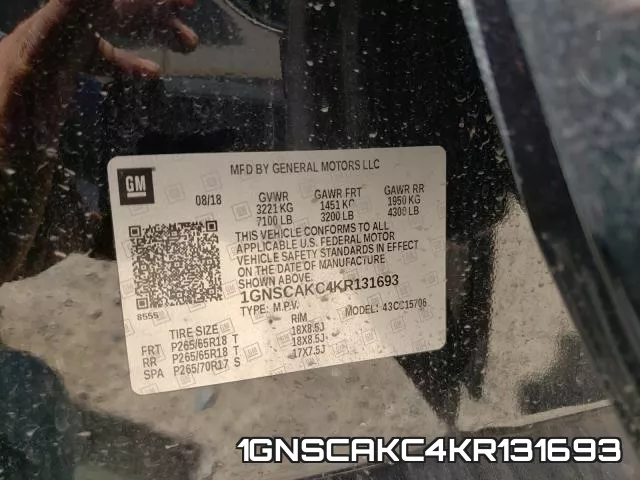 1GNSCAKC4KR131693 фото 2