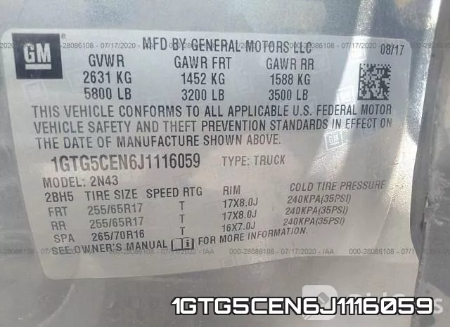 1GTG5CEN6J1116059 фото 10