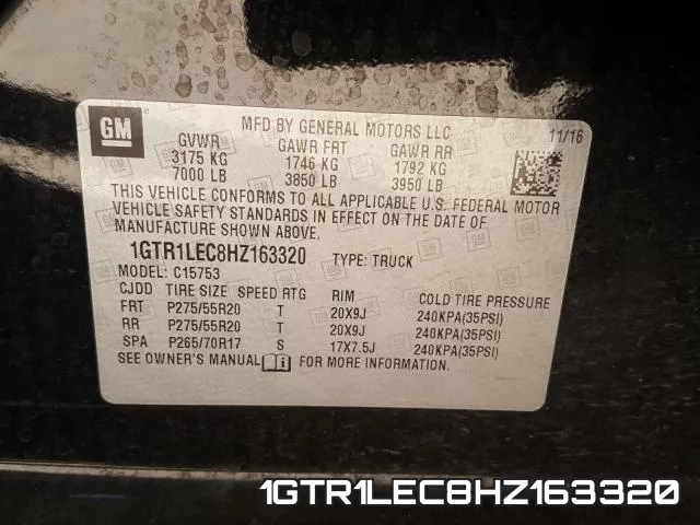 1GTR1LEC8HZ163320 фото 2