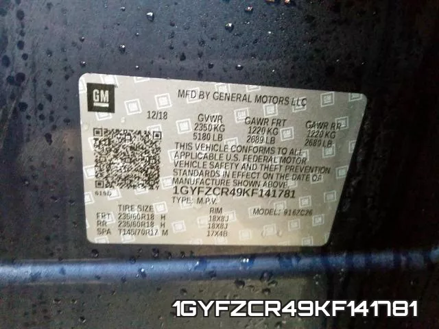 1GYFZCR49KF141781 фото 2