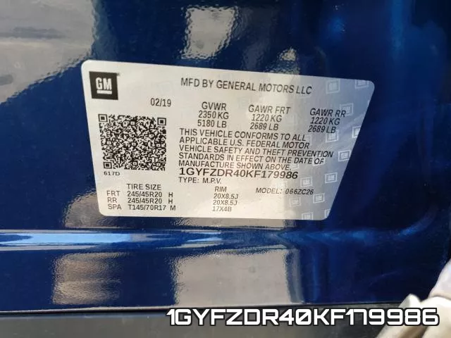 1GYFZDR40KF179986 фото 2