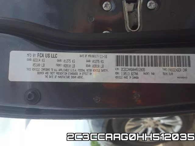 2C3CCAAG0HH512035 фото 2