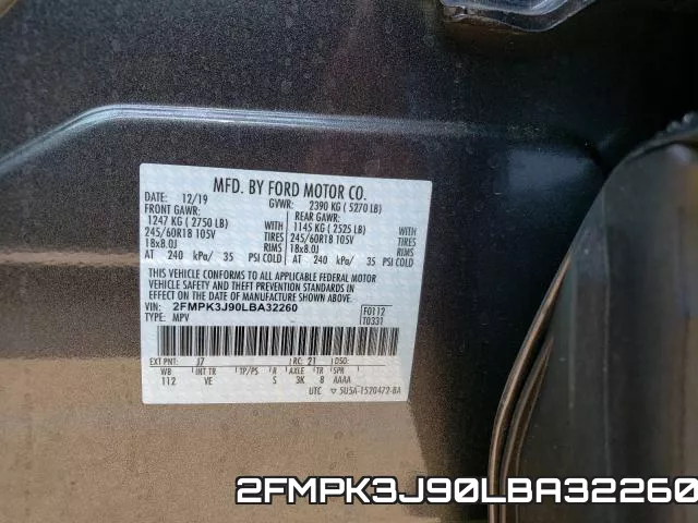 2FMPK3J90LBA32260 фото 2