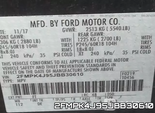 2FMPK4J95JBB30610 фото 10