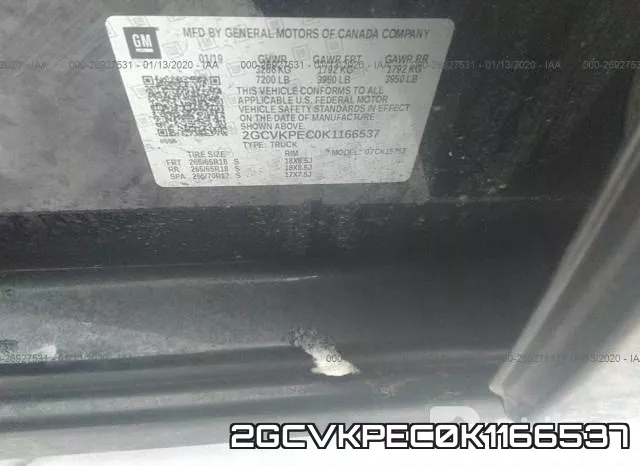 2GCVKPEC0K1166537 фото 10