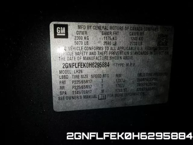 2GNFLFEK0H6295884 фото 2