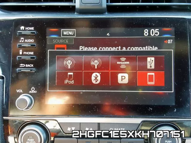 2HGFC1E5XKH707151 фото 10
