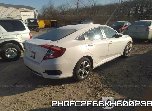 2HGFC2F66KH600238 фото 5