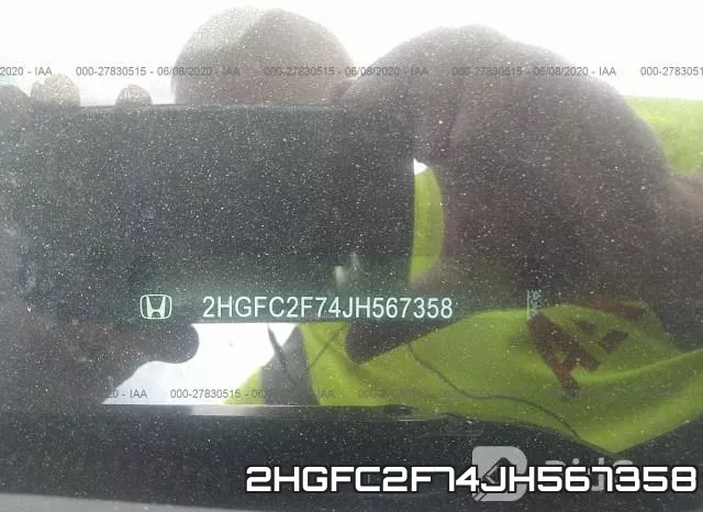 2HGFC2F74JH567358 фото 10