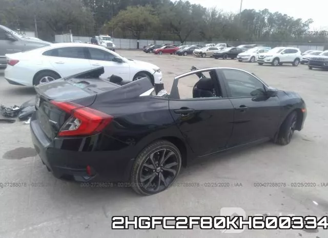 2HGFC2F80KH600334 фото 5