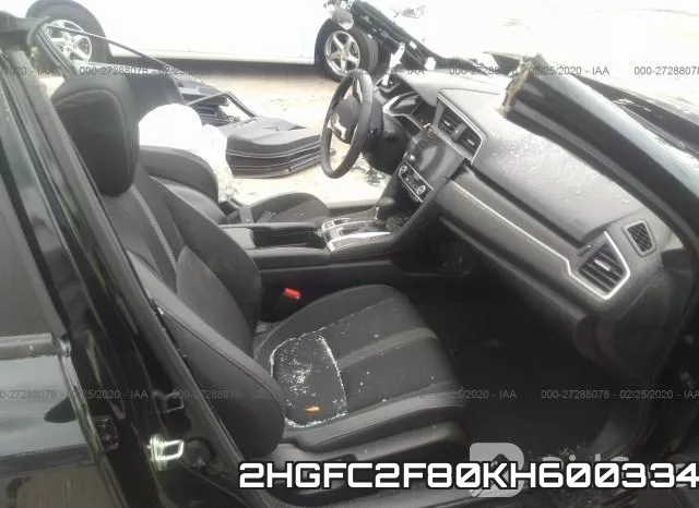 2HGFC2F80KH600334 фото 6