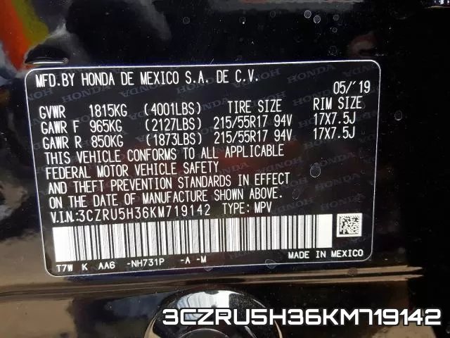 3CZRU5H36KM719142 фото 2