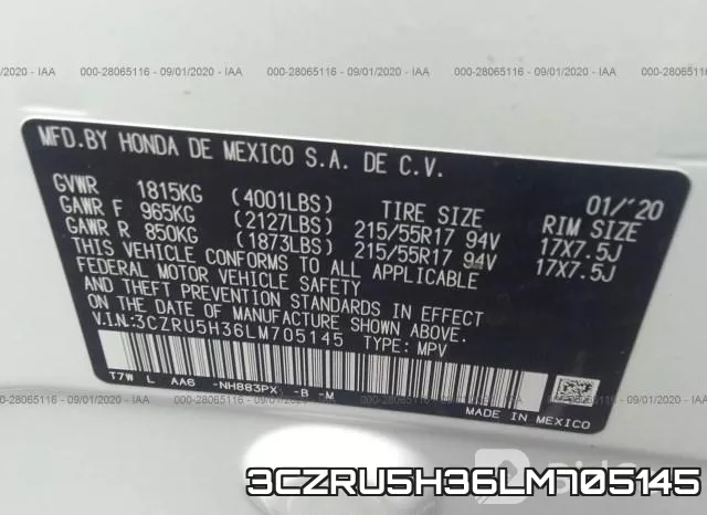 3CZRU5H36LM705145 фото 10