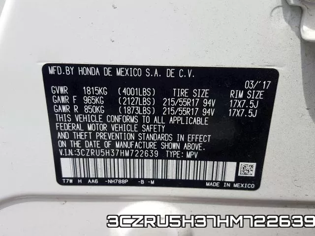 3CZRU5H37HM722639 фото 2