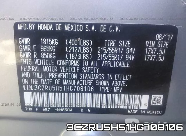 3CZRU5H51HG708106 фото 10