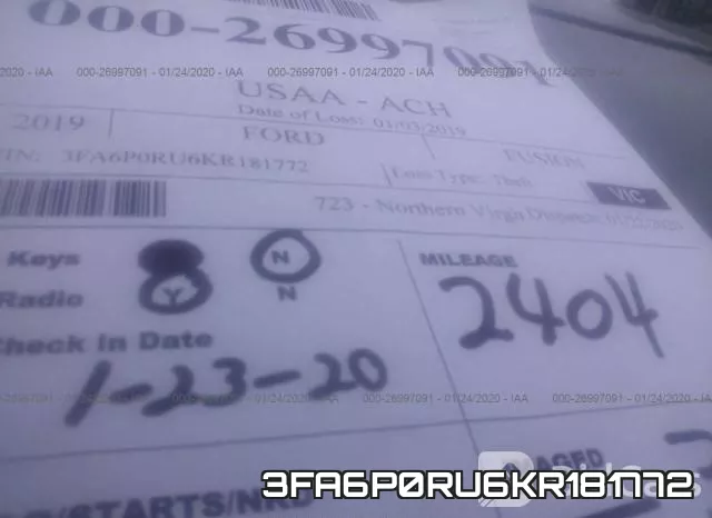 3FA6P0RU6KR181772 фото 8