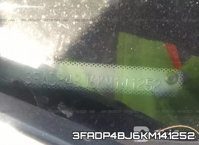 3FADP4BJ6KM141252 фото 10