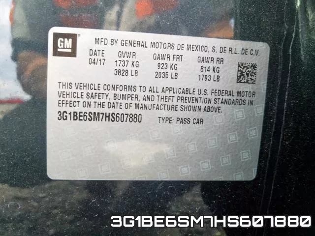 3G1BE6SM7HS607880 фото 2