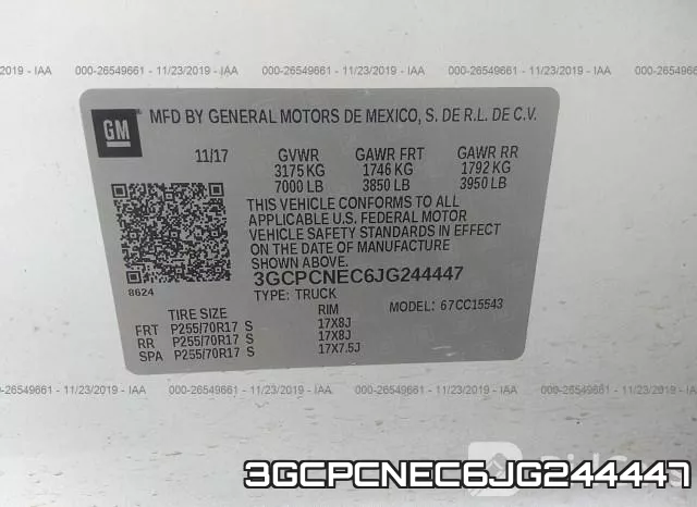 3GCPCNEC6JG244447 фото 10