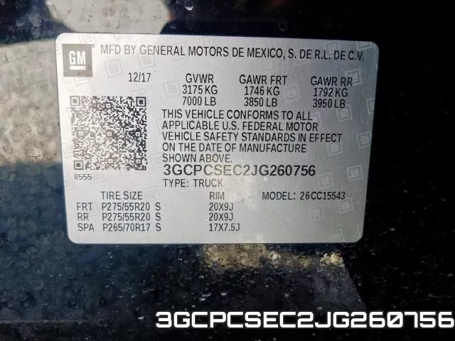 3GCPCSEC2JG260756 фото 2