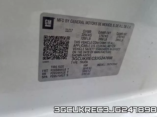 3GCUKREC3JG247898 фото 2