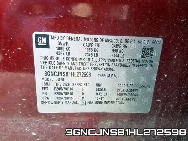 3GNCJNSB1HL272598 фото 2