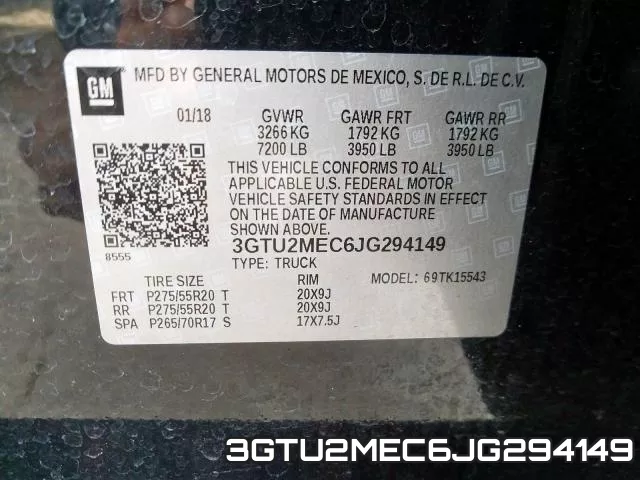 3GTU2MEC6JG294149 фото 2