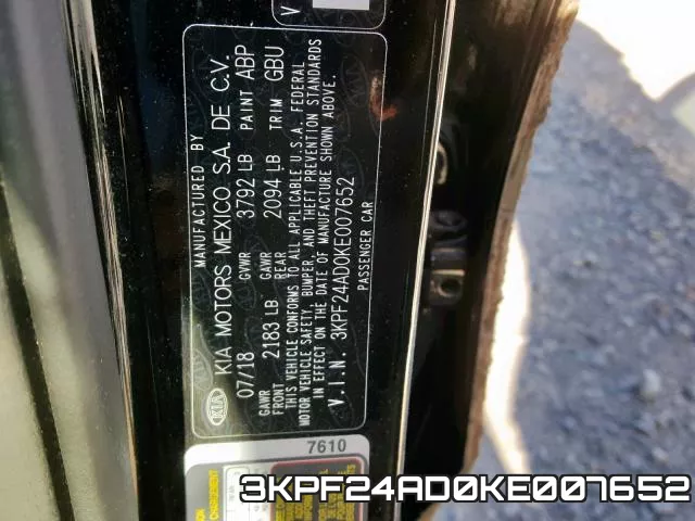 3KPF24AD0KE007652 фото 2