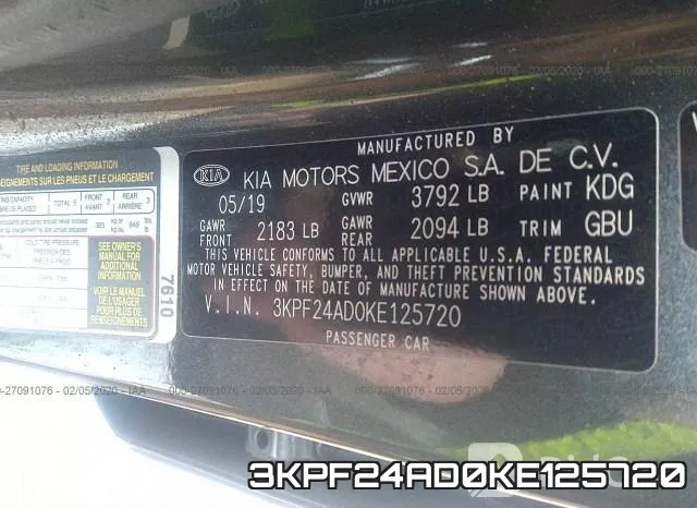 3KPF24AD0KE125720 фото 10