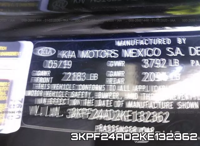 3KPF24AD2KE132362 фото 10