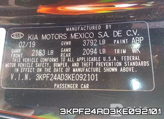 3KPF24AD3KE092101 фото 10