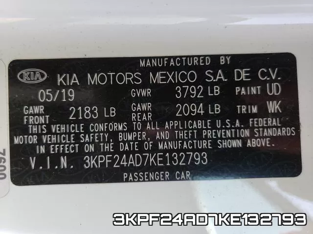 3KPF24AD7KE132793 фото 2