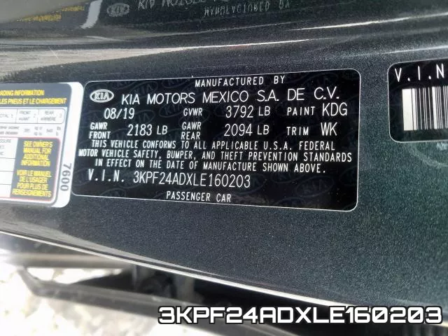 3KPF24ADXLE160203 фото 2