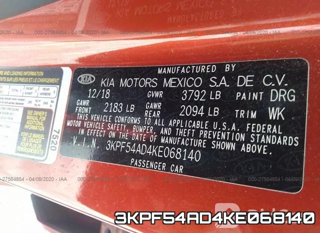 3KPF54AD4KE068140 фото 10