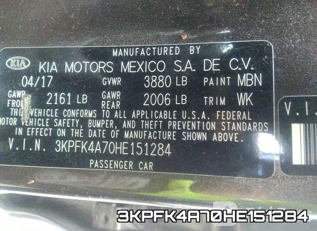 3KPFK4A70HE151284 фото 10