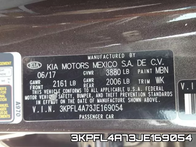 3KPFL4A73JE169054 фото 2